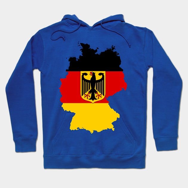 Germany Map Hoodie by Historia